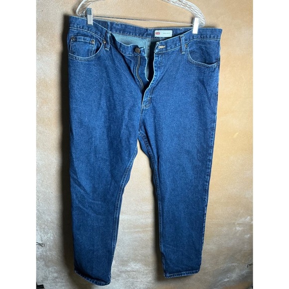 Rock 47 By Wrangler Other - Wrangler Regular Fit Dark Wash Denim Jeans Mens Size 40x30‎ 100% Cotton